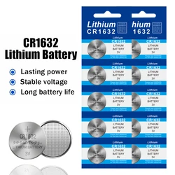 5-50PCS Button Battery CR1632 Lithium Coin Cell Batteries 3V LM1632 BR1632 ECR1632 CR 1632 Electronic Watch Toy Remote Car Key