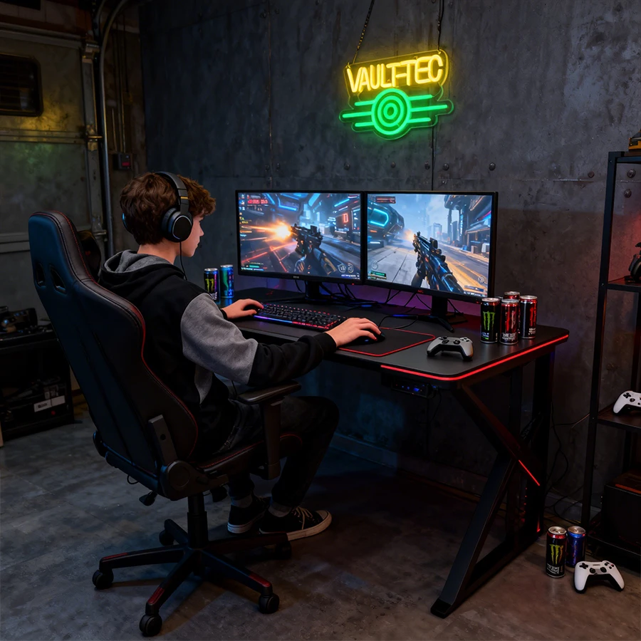Gaming Neon Sign for Gamer Room Decor,Game LED Light Sign for Teen Bedroom Decor,USB Powered Wall Decor Man Cave Bar Kids Room view 5