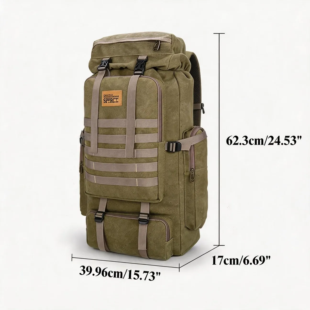 Canvas Retro Hiking Backpack Outdoor Mountaineering Camping Utility Style