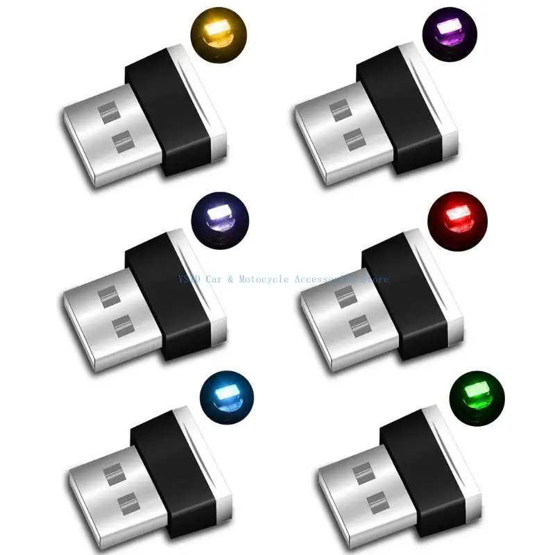 

L5BC USB LED Night Lights Car Interior Lamp Auto Decoration Ambient Lights