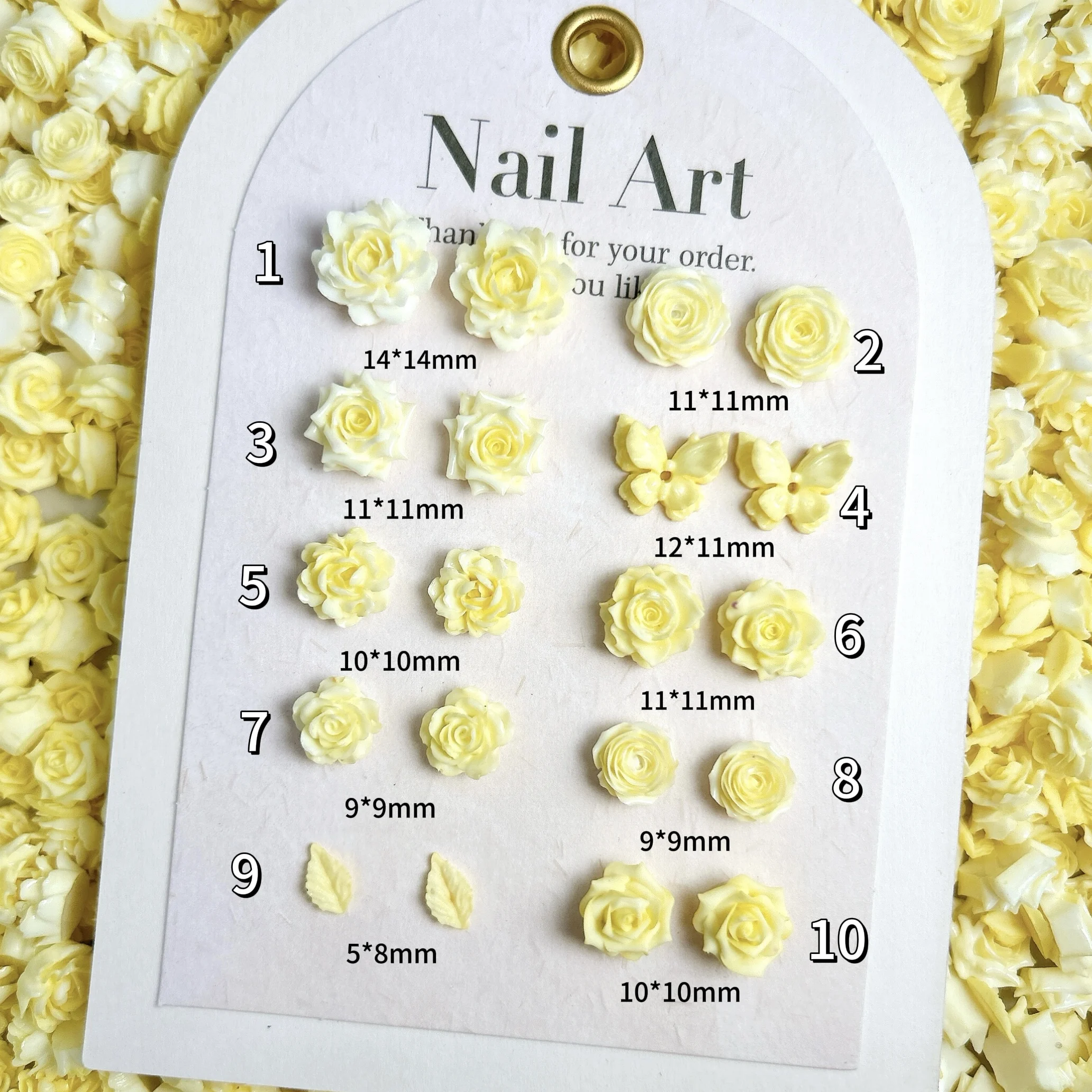 30 pz dopamina colorata foglia luminosa farfalla resina pendenti per unghie traslucido loto peonia fiori morbidi decorazioni per unghie fai da te