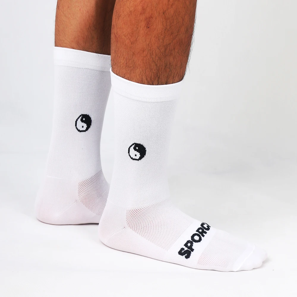 

Sporcks Tai Chi Pattern Китайский элемент Велосипедные носки Весна и лето Мужские и женские шоссейные велосипедные спортивные модные дышащие высокоэластичные износостойкие противоскользящие носки до середины икры