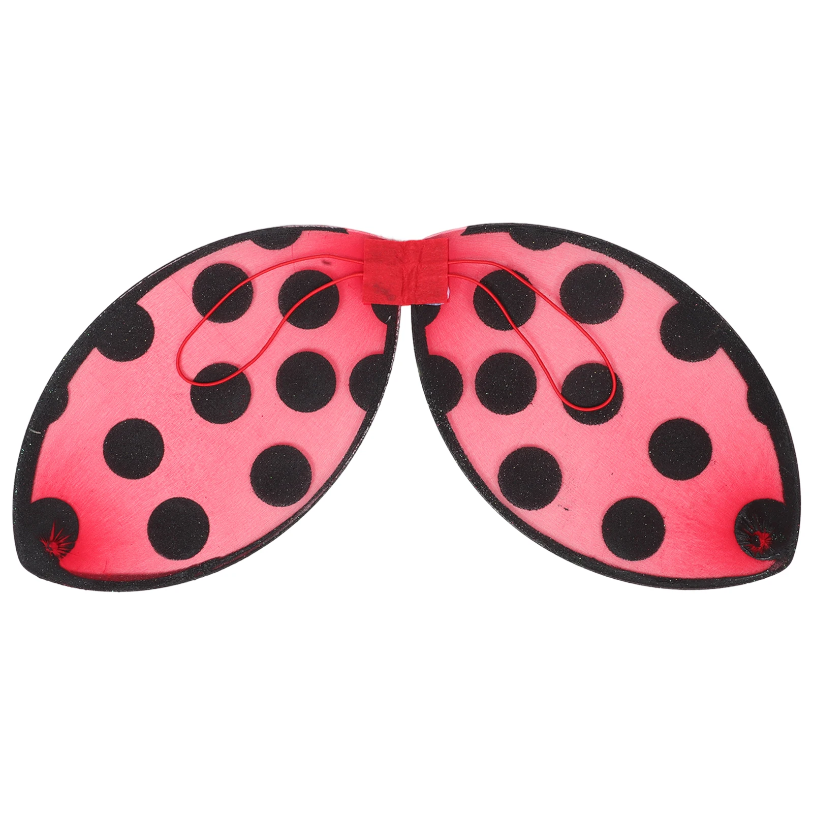Marienkäfer faltbare Flügel Requisiten rot Kostüm Zubehör Kinder Party Performance Cosplay Flügel Marienkäfer Kinderkostüm Bühnenspiele