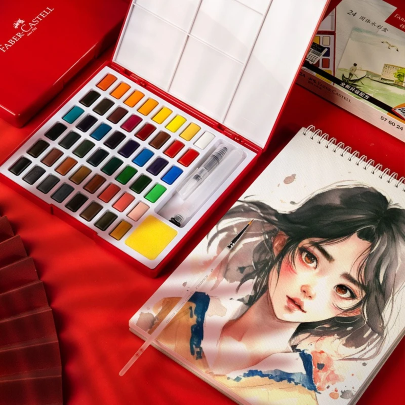 24/36/48color Solid Watercolor Pigments Highly Water-soluble for Painting Graffiti Illustration Nail Design Beginner Artists