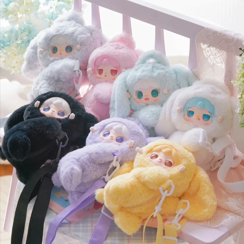 

Yooki V8 Сопровождающая серия, плюшевая виниловая кукла с лицом, рюкзак в слепой коробке, модная одежда-сюрприз, загадочная коробка, модные игрушки, подарки