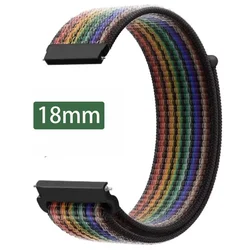 18MM Nylon Loop Band For Xiaomi Mi Smart Watch Straps Women Wristband Sports Bracelet For Garmin Vivoactive 4S/Venu 2s Correa