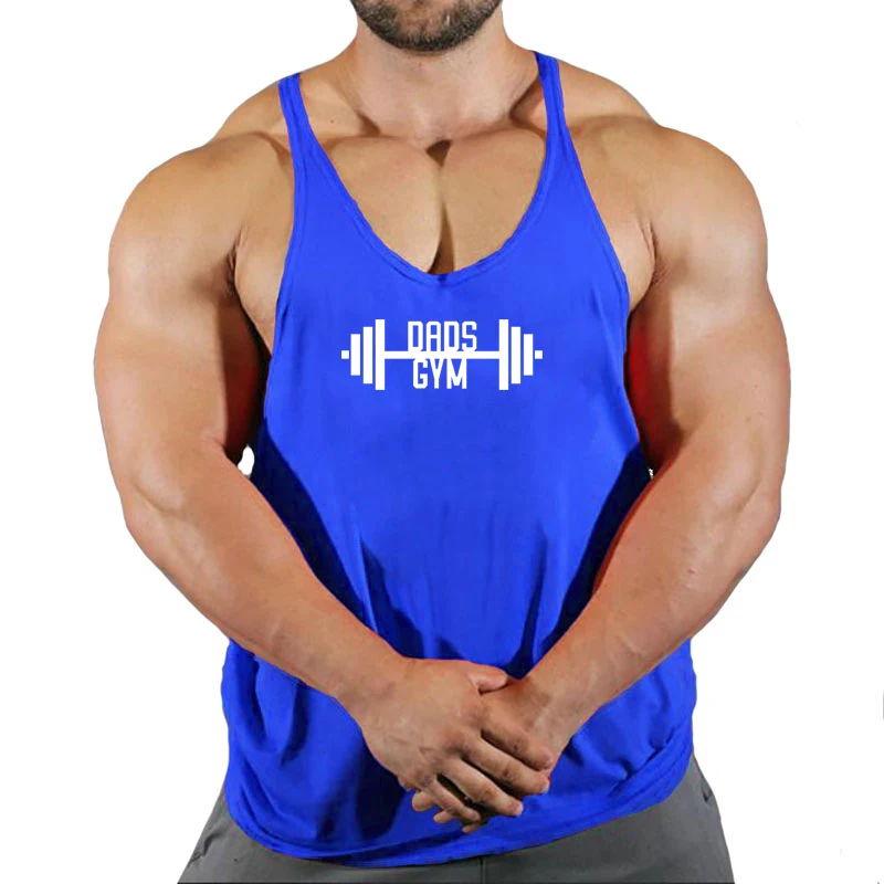 Fitness Kleidung Fitness studio T-Shirts Hosenträger Mann Fitness studio Top Männer ärmelloses Sweatshirt Herren kleidung Stringer Westen Bodybuilding-Shirt