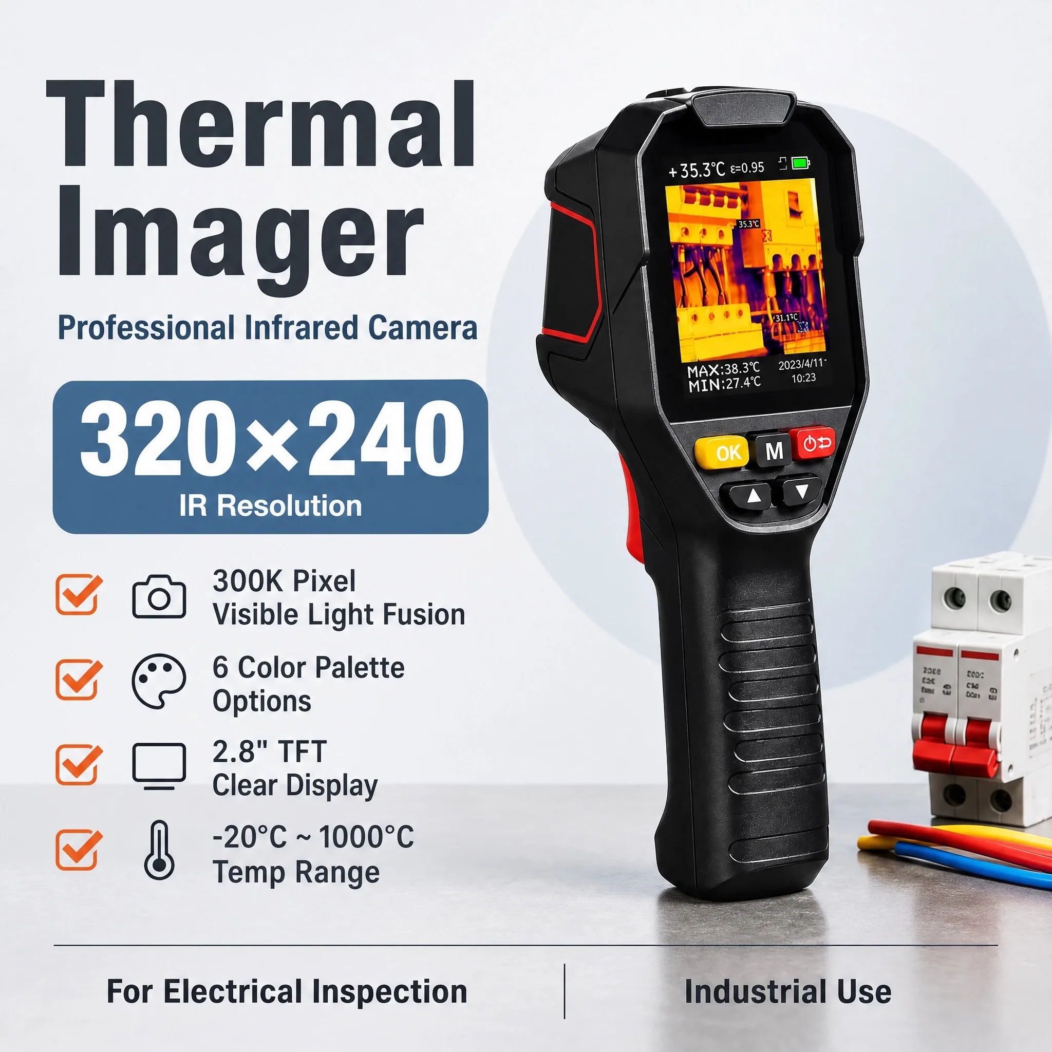Professional Infrared Thermal Imager -20~1000℃ 2.8