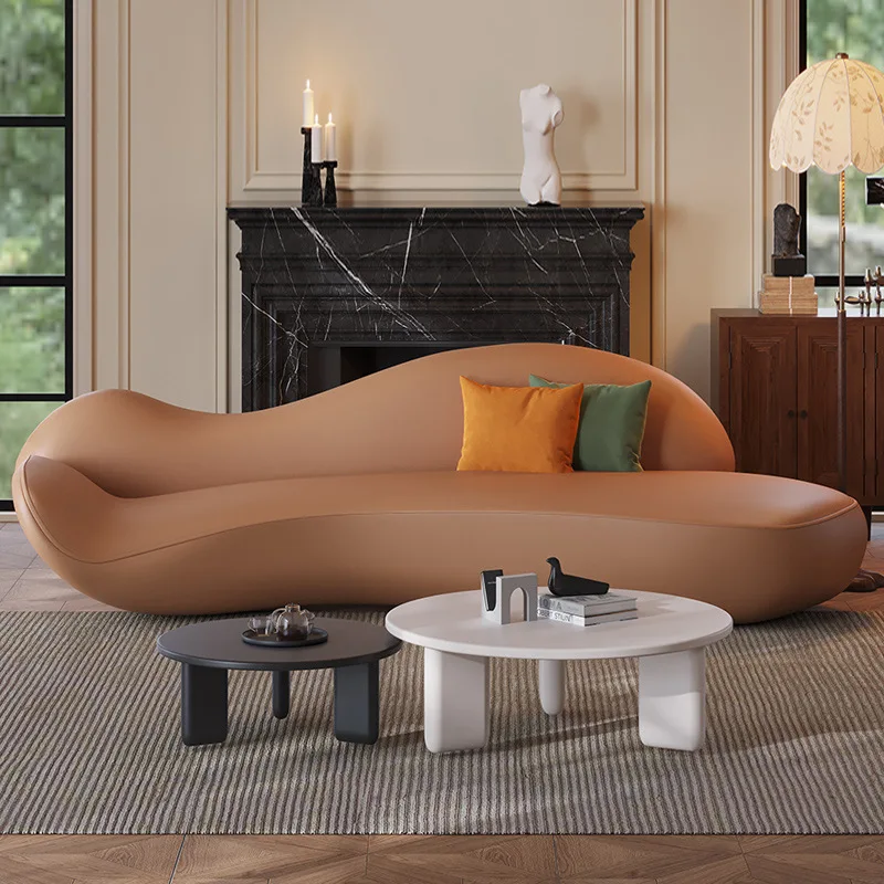 Modern minimalist small apartment new sofa beauty salon lounge lounge reception irregular creative living room sofa