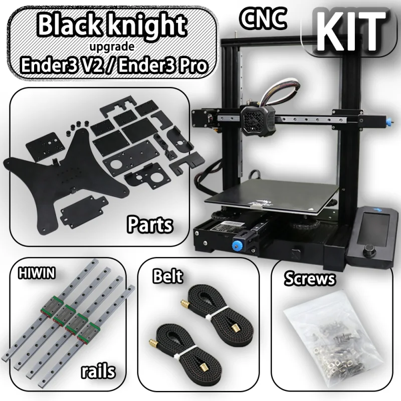 

Double Z-rail cnc metal Kit for Ender 3 V2/Pro/ end-3 S1/S1 Pro 3d printer upgrade linear rail with screw kit