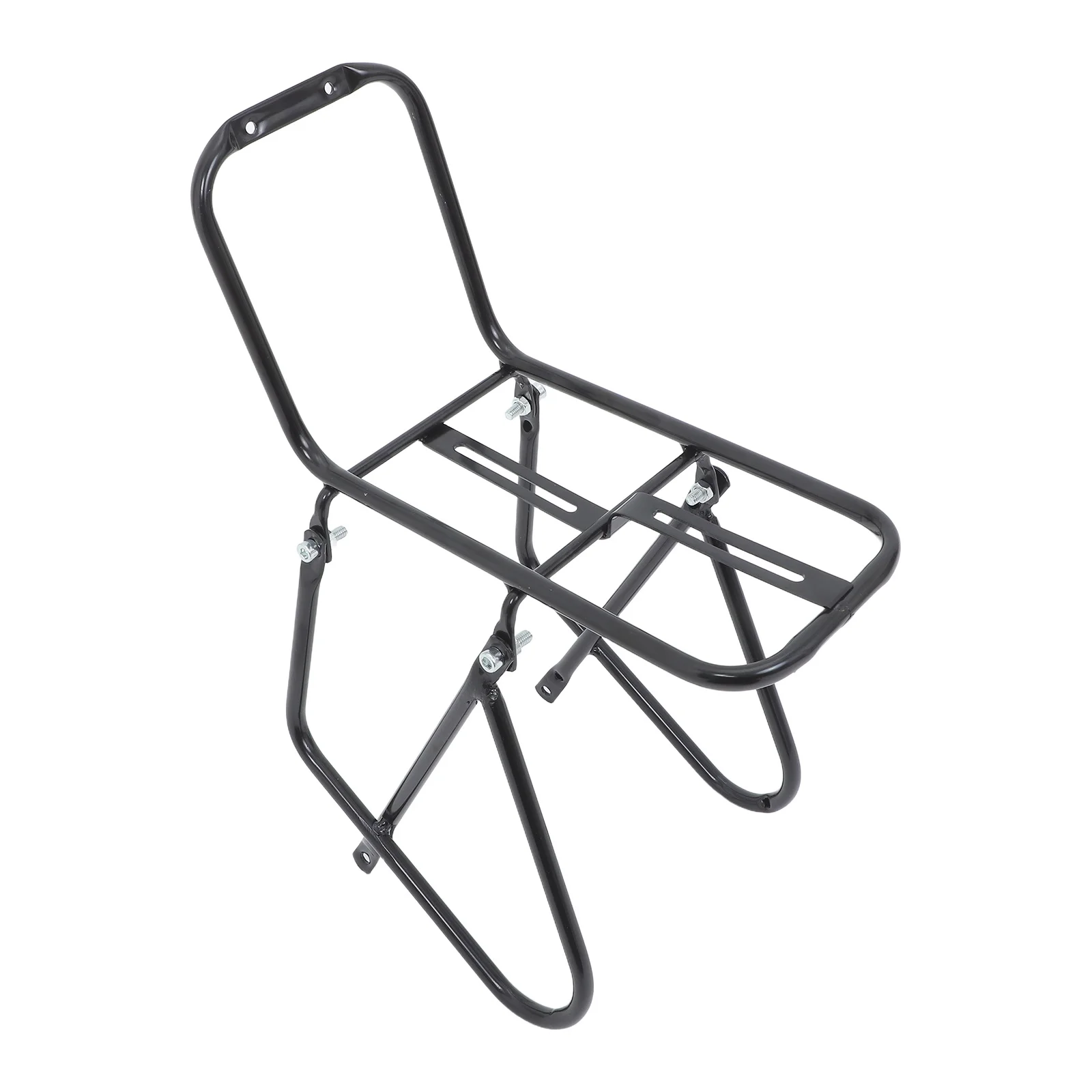 Metal Front Fork Bike Rack Black Front Carrier for Mountain Road Bike Luggage Cycling Cargo Rack Touring Carrier