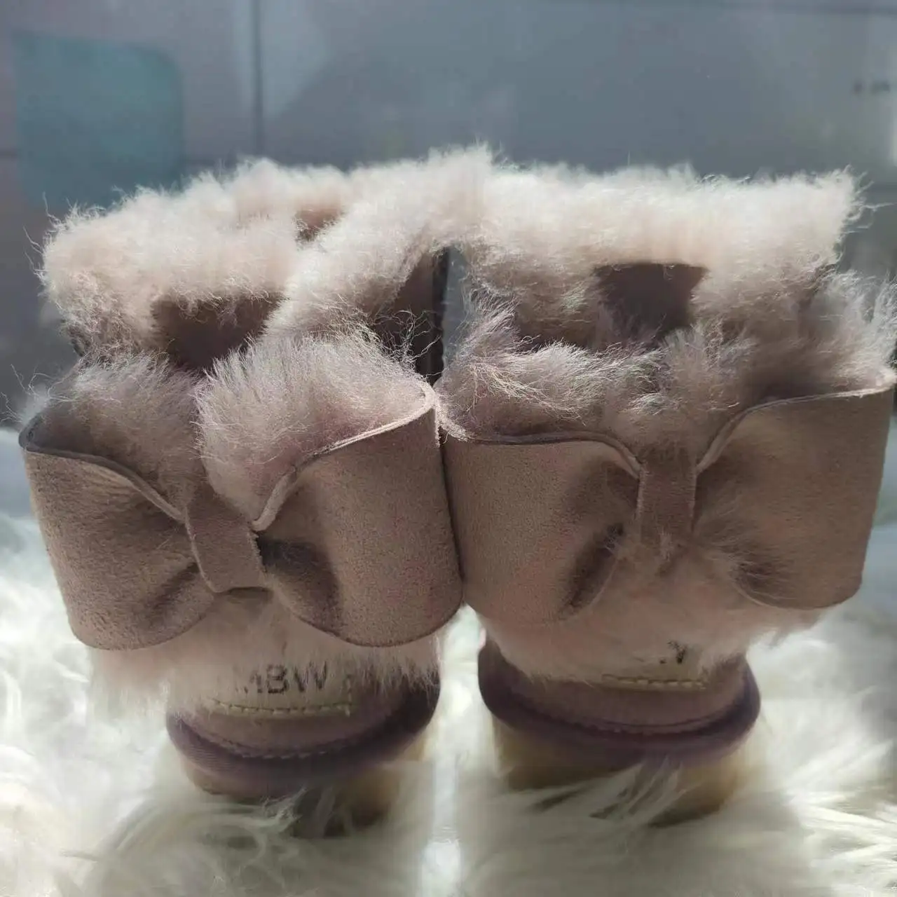 New Warm 2023 New Real Sheepskin Handmade Waterproof Girls Boots Winter Fur Warm Kids Snow Boots For Girls Brand Children Shoes