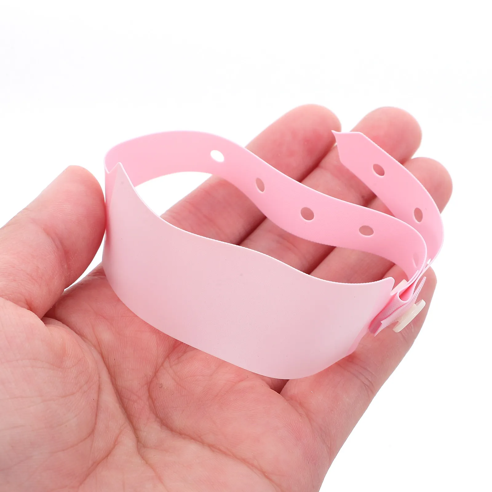 100Pcs Identification Wristbands PVC Id Bands Patient Hospital Admission Wristband Adults Elderly Safety Writable