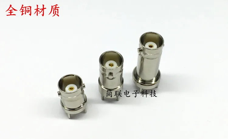 10pcs BNC Female Socket/solder Board Female Head/PCB Circuit Board Signal Plug/Q9-KE RF Coaxial Connector/all Copper