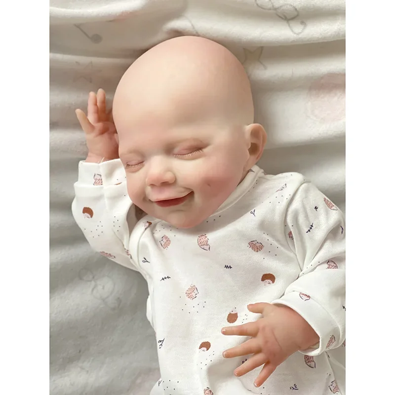 

19inches April Full Body Vinyl Assembling Reborn Baby Dolls Sleeping Baby Boy 3D Skin with Visbile Veins Waterproof