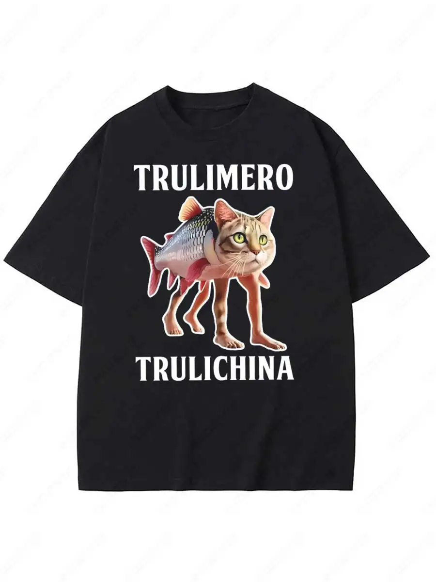 

Chimpanzini Bananini Cappuccino Assassino Trulimero Trulichina T Shirt Funny Italian Brainrot Meme Men Women T-shirt Cotton Tee