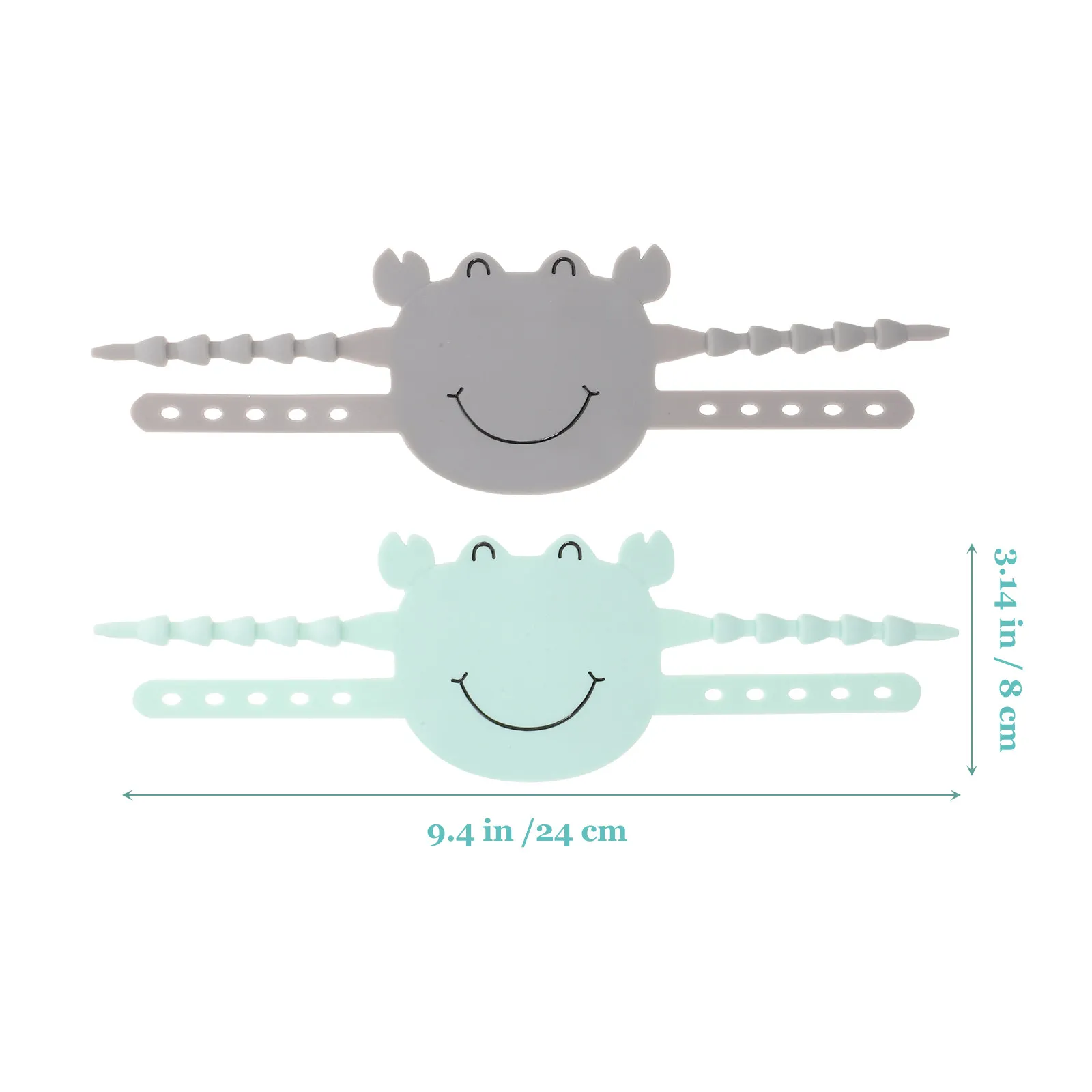 2Pcs Door Slam Preventer Noise Reducing Silicone Door Latch Cover with Strap for Indoor Outdoor Doors Bedroom Bathroom Apartment