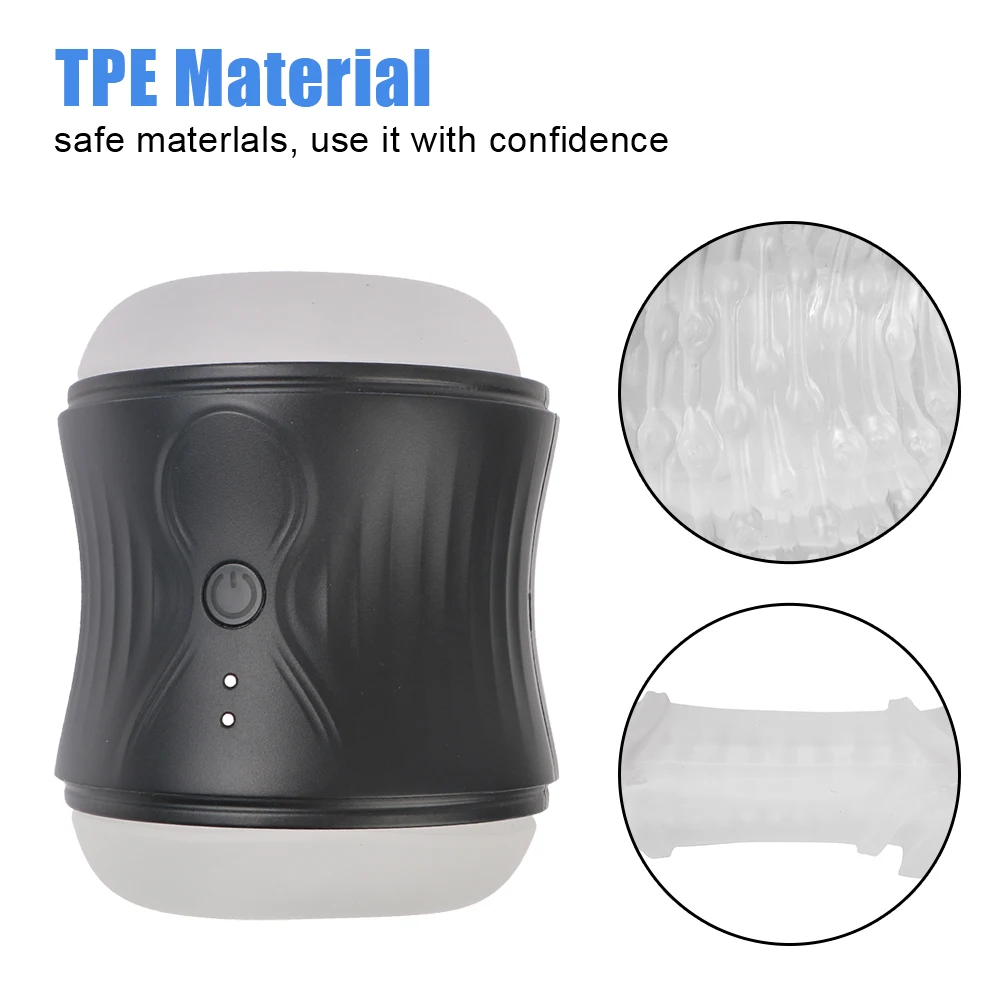 ذكر الاستمناء 10 طرق الاهتزاز مزدوجة الوجهين الجنس لعب للرجال التلقائي TPE جهاز استمناء واقعية كس اللسان