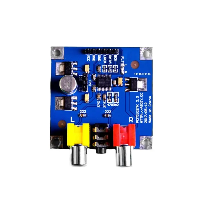 X12A-PCM5102A DAC Decoder Board 32Bit 384Khz I2S Player Module Audio Output For Raspberry Pi