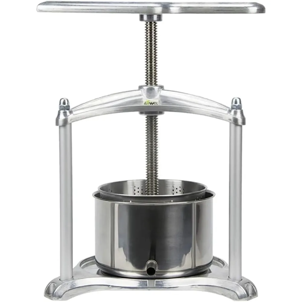 Fruchtweinpresse – 100 % natürliche Saftherstellung für Apfel/Karotten/Orange/Beeren/Gemüse, Käsetinktur-Kräuterpresse (0,8 Gallonen, SL
