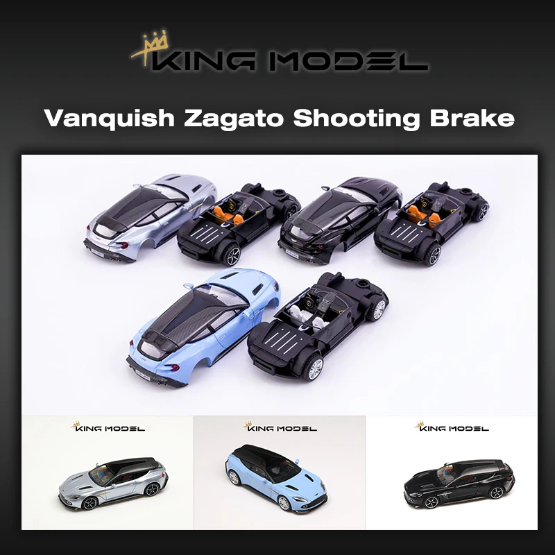 ما قبل البيع الملك 1:64 Vanquish Zagato اطلاق النار الفرامل دييكاست ديوراما نموذج سيارة اللعب