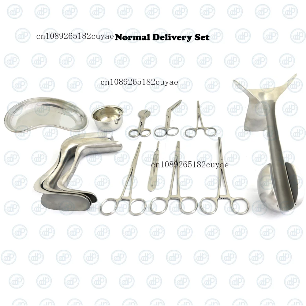 Medical Surgical Normal Vaginal Delivery (NVD) Set  Episiotomy & Gynecology Surgical Instruments Kit 24PCS CE ISO APPROVED