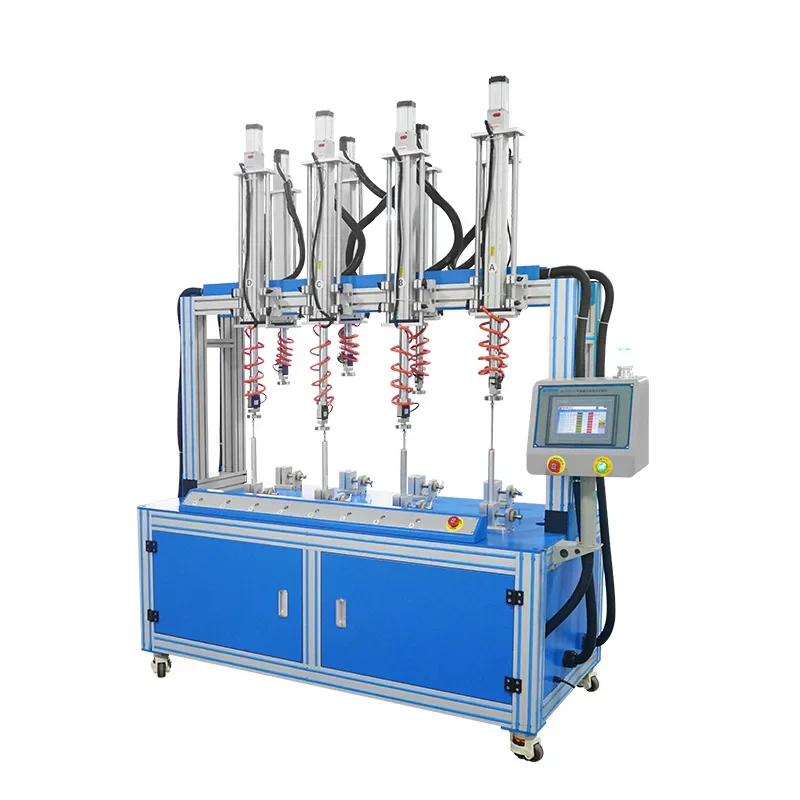 Four-station mechanical gas spring tester, servo gas spring compression force tester