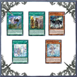 Yugioh-cartas de aventurero, 8 piezas, componentes comunes, naipes de juego de Rite de Aramesir, no originales