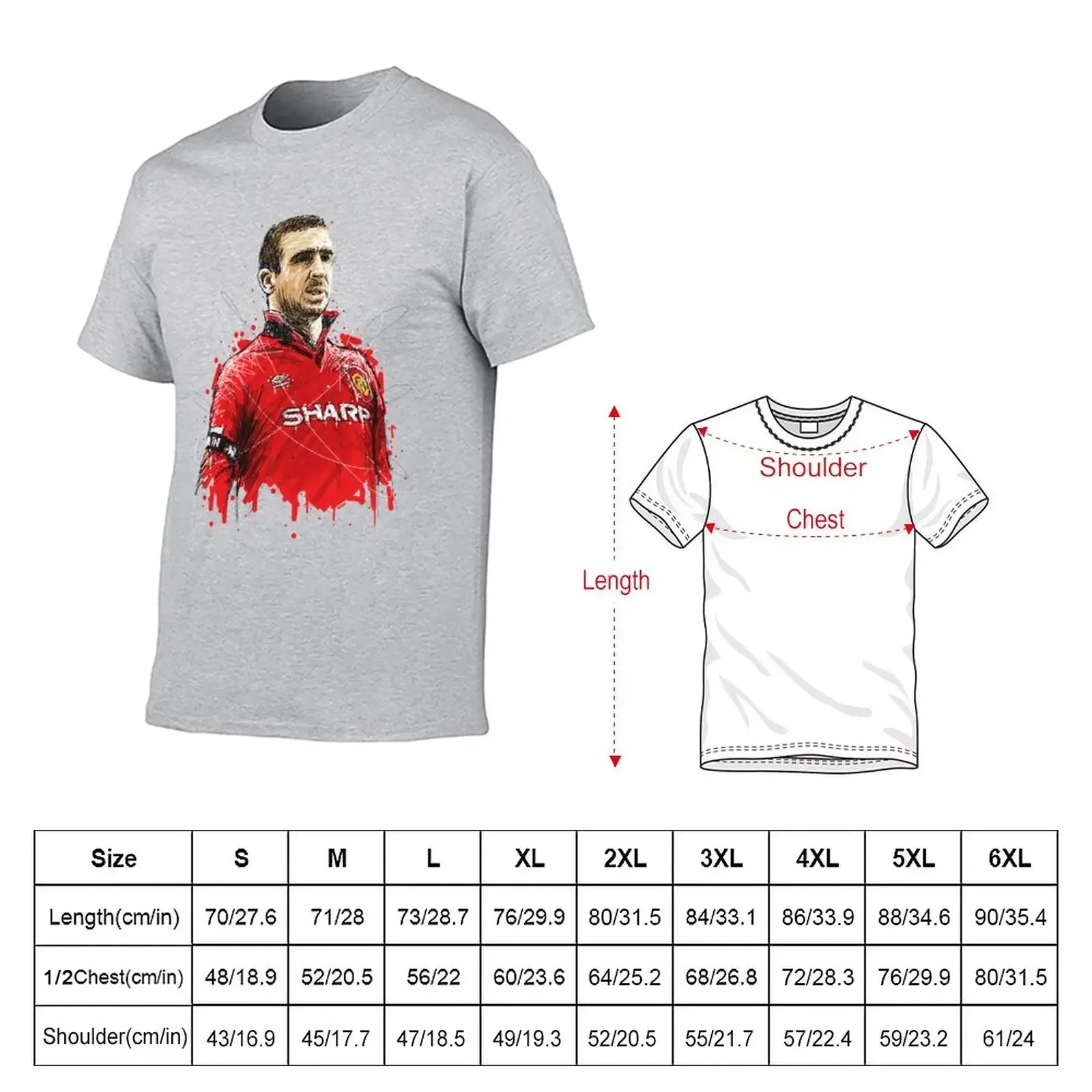 Eric Cantona The King T-Shirt customs vintage mens graphic t-shirts anime