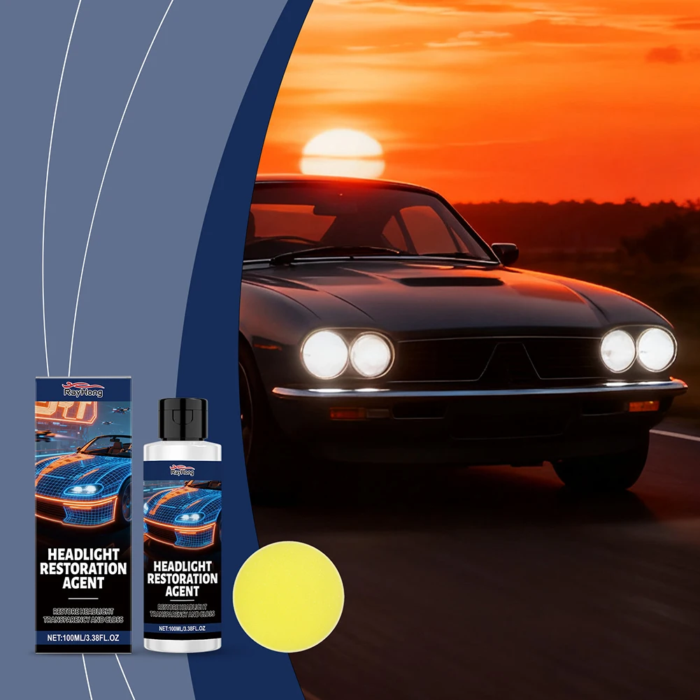 DIY Headlight Lens Restorer For Clear-vision. Enhances Vehicle Aesthetics And Resale Value. Night Driving Safety Essential.