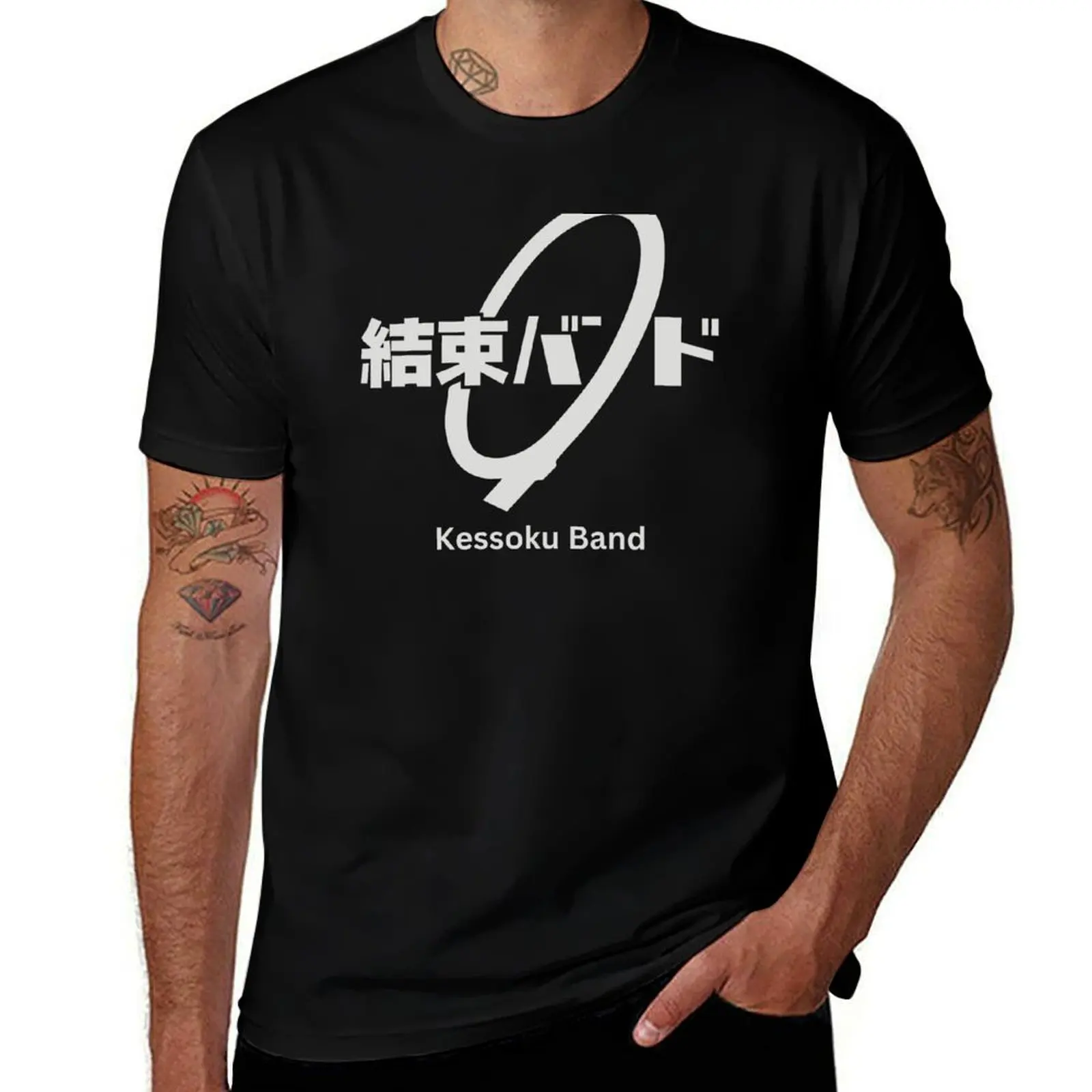 

Kessoku Band T-Shirt Casual Loose Short Sleeve Tee for Men