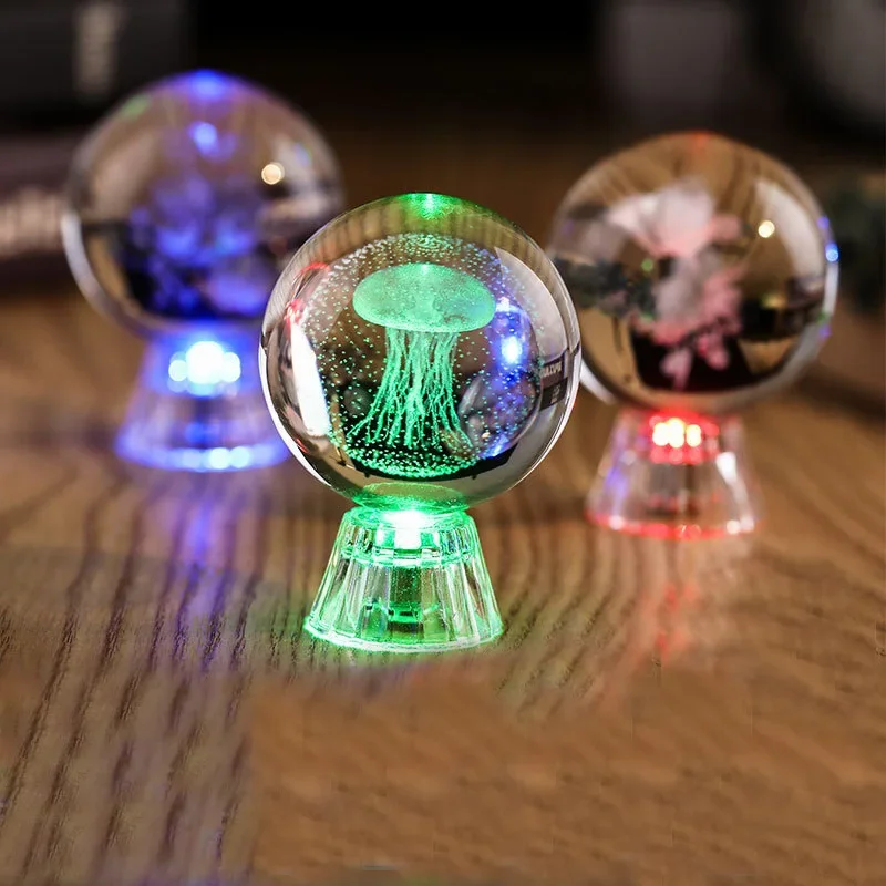 

New creative 12 constellations carved crystal glass crafts ornaments zodiac home in the crystal ball.