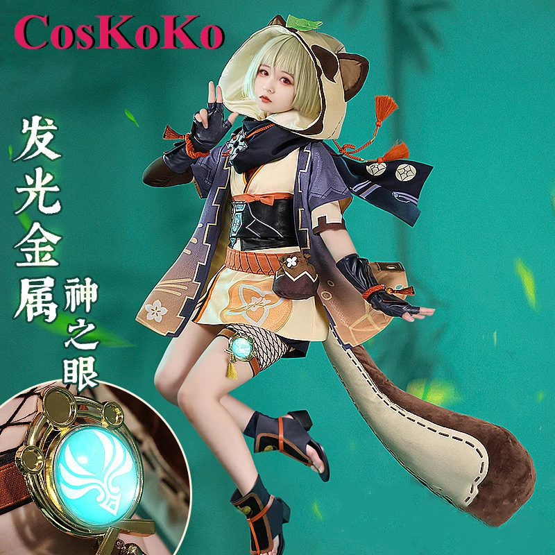 

CosKoKo Sayu косплей аниме игра Genshin Impact костюм милая милая боевая форма для женщин Хэллоуин вечерние одежда для ролевых игр