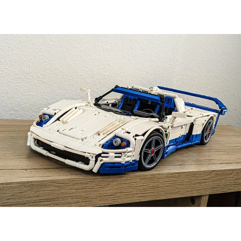 MOC-194244 New MC12 1:10 Supercar Racing Stitching Building Block Model 3070 Parts Boy Kids Christmas Building Blocks Toy Gift