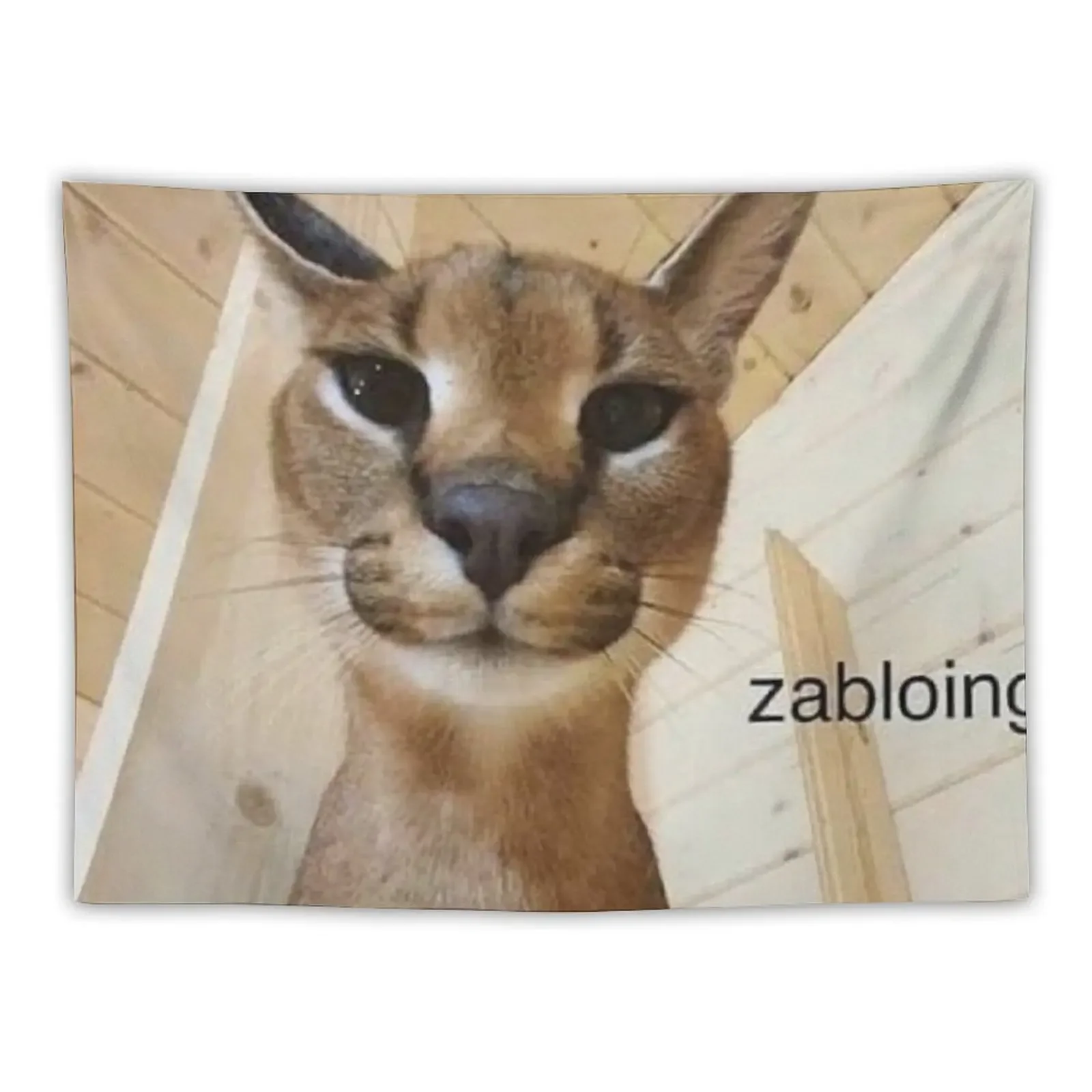 

Zabloing Floppa Tapestry Wall Carpet House Decor Room Decor Aesthetic Room Design Tapestry