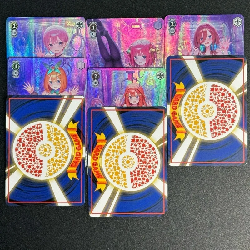 3models The Quintessential Quintuplets Diy Folding Flash Cards Ichika Nakano Nino Nakano Miku Nakano Anime Game Collectible Card