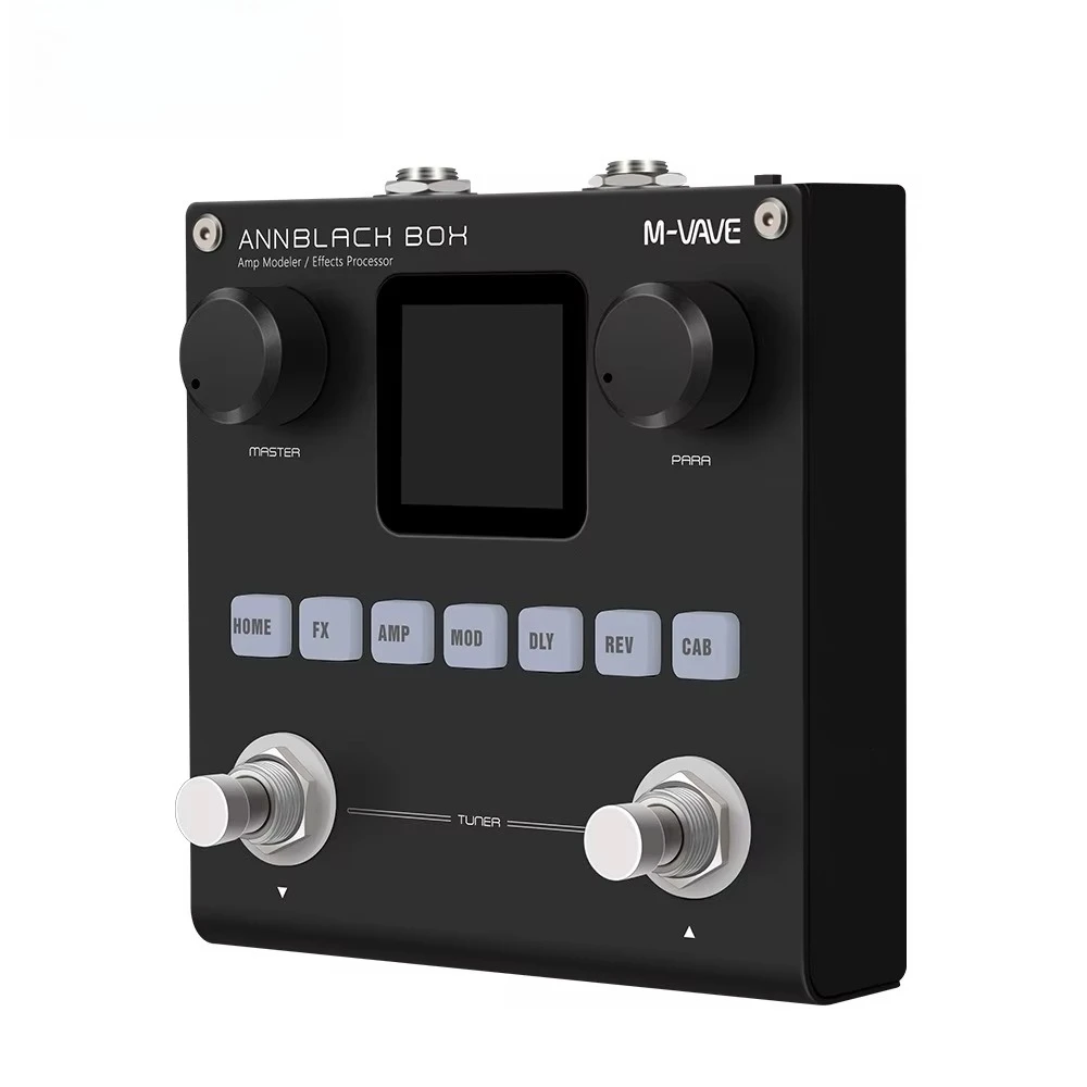 M-VAVE Black Box Effect Pedals Guitar / Bass AMP Modeler Multi Effects Processor Rechargeable for Electric Guitar Bass