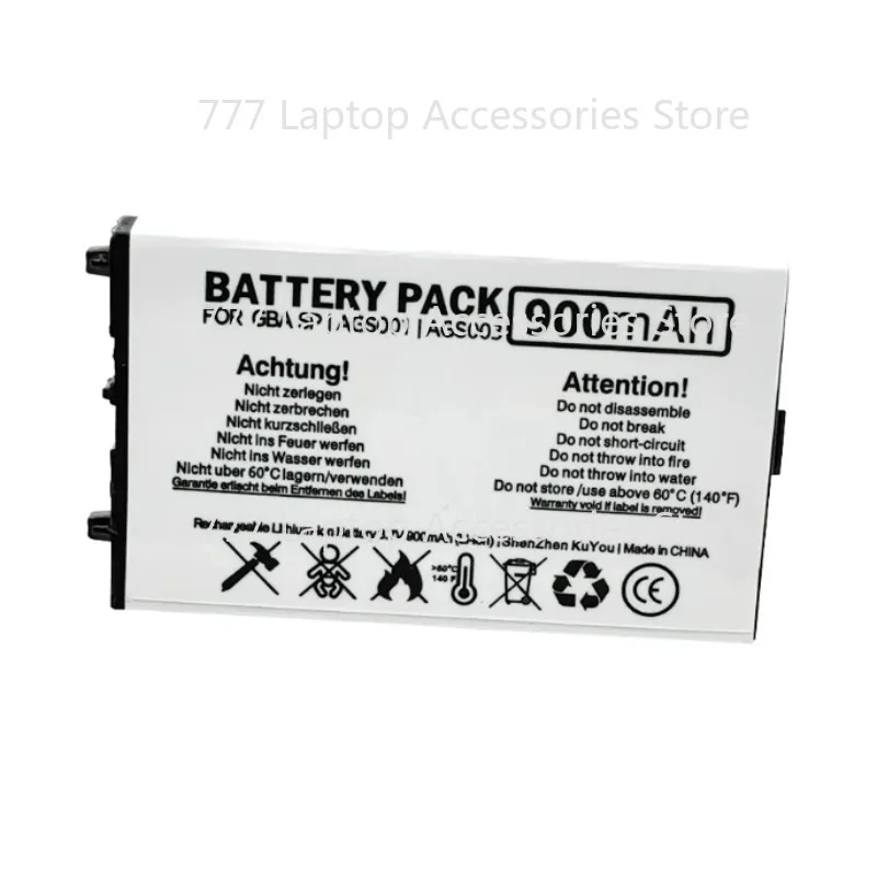 GBA SP 900mAh Top Battery for Nintendo GBA SP/Gameboy Advance GBA SP/Game Boy Advance SP (GBA)/GBASP Batteries Ags-003 Battery