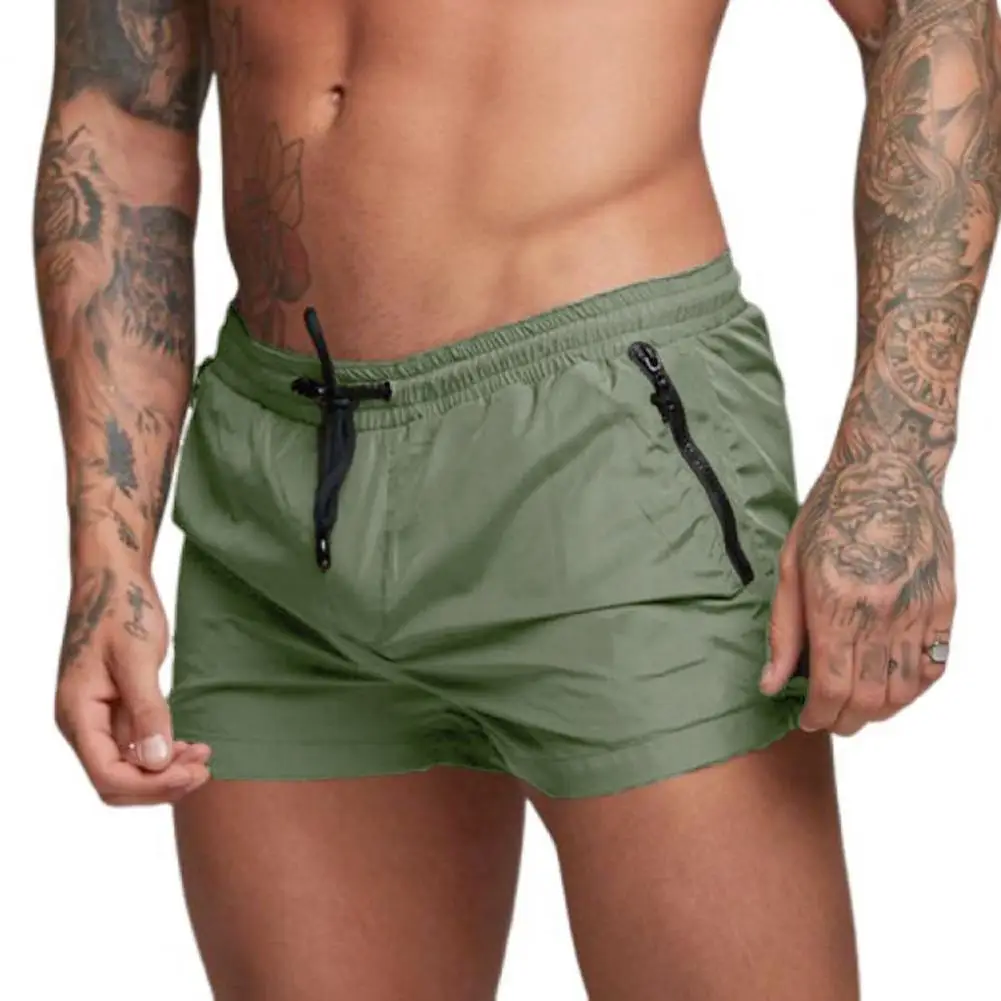 

Plus Size Men Sports Shorts Zipper Pocket Quick-Dry Shorts Summer Outdoor Workout Running Shorts