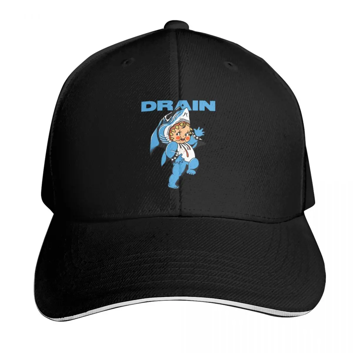 DRAIN BAND Essential Baseball Cap Strapback Dad Hat Six Panel Structured Crown Sun Protection UPF 50+