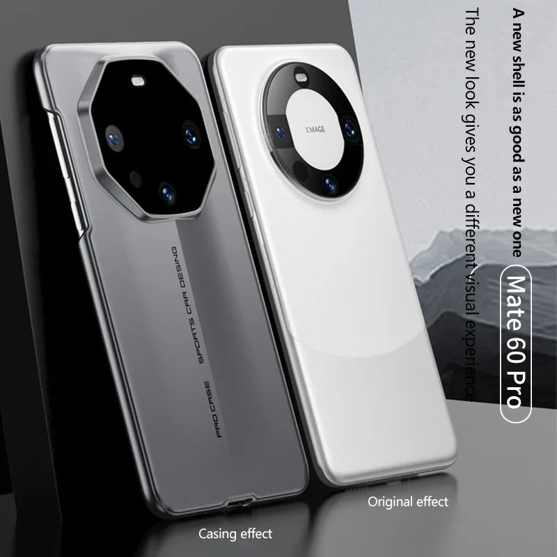 Custodia per telefono Porsche design per Huawei Mate 60 60 Pro Plus 50 40 Pro Cover posteriore rigida per PC con pellicola temperata