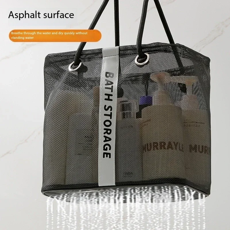 Collapsible Mesh Drain Basket 2in1 Travel Toiletry Swimming Organizer Large Portable Carry Handle Eco Friendly Storage