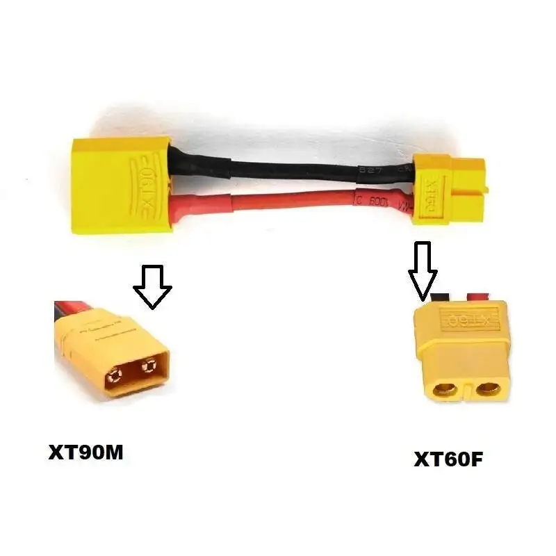 1-5 шт. XT90 «папа» на XT60 «мама» на T «папа» Кабель-адаптер для аккумулятора RC Батарея 12awg 50 мм Зарядный кабель Адаптер Разъем