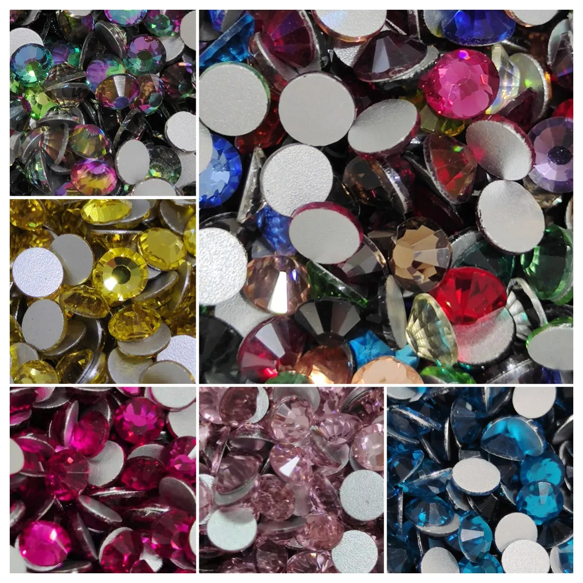 

size ss3 ss5 ss8 ss16 ss30 Crystal Rhinestones Non Hot Fix Flat Back Strass & Fabric Garment rhinestones for nails Decorations