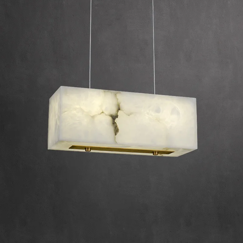 Modern minimalist marble dining room chandelier, luxury villa living room, bedroom dining room designer chandelier