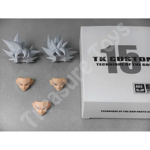 Ny TK CUSTOM Son Goku Huvudskulptur Dragon Ball Ultra Instinct Goku Huvudtillbehör Anime Actionfigurer SHF Modellleksaker Presenter 10 best sales sh figuarts boku no hero - №8