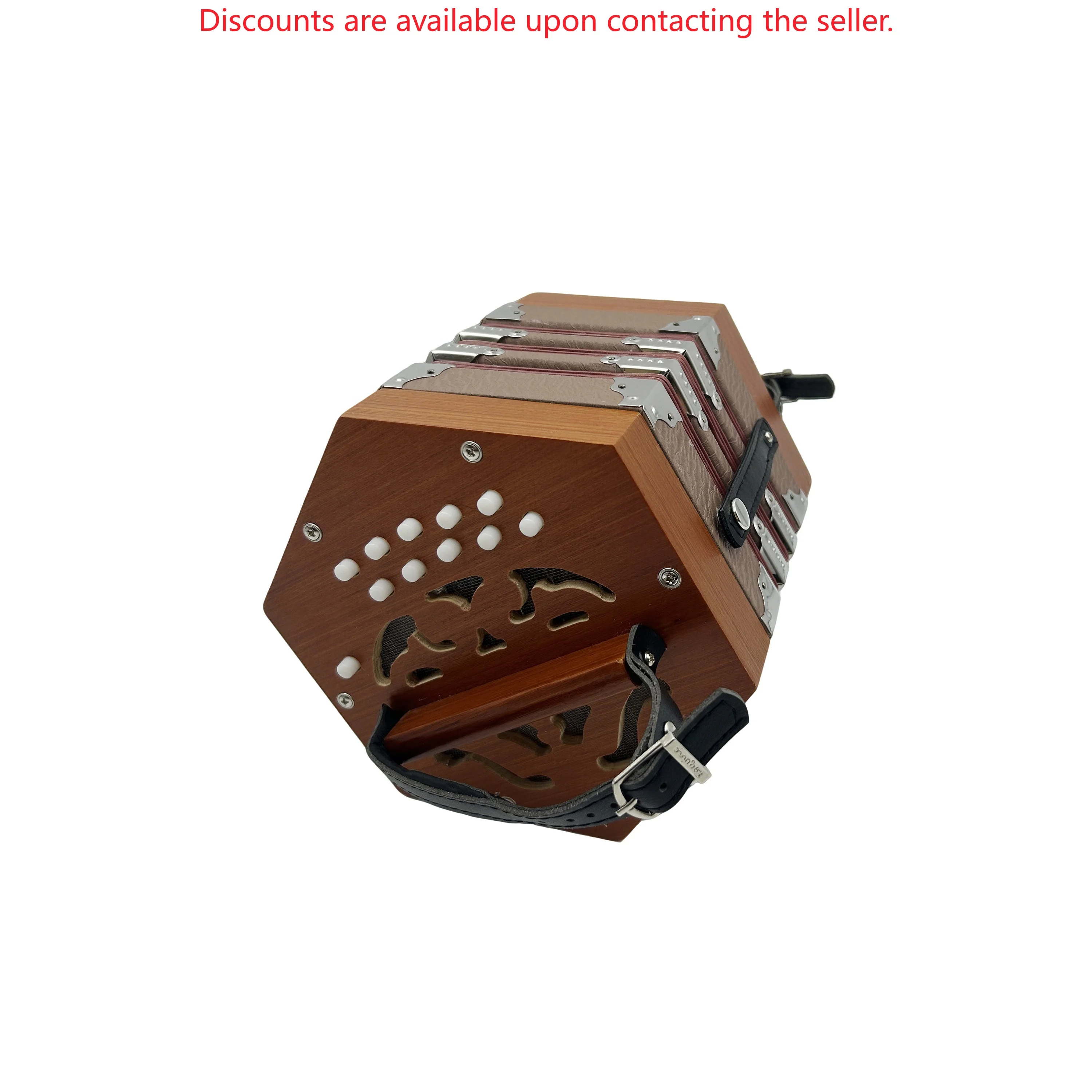 OEM Professional Diatonic Concertina Accordion Instrument High Quality 20-Button Acordeon Wood Veneer G/C JBC20 Cheap