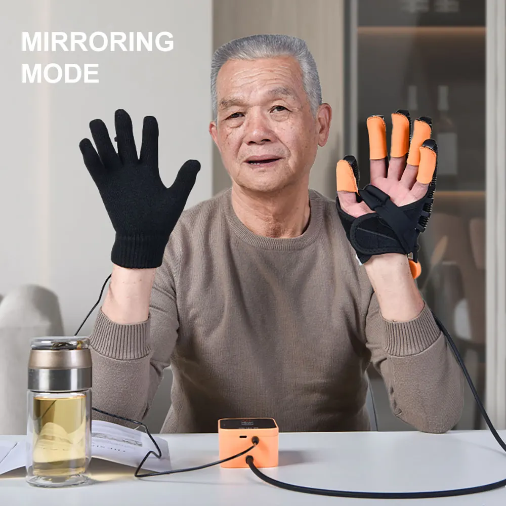 

Rehabilitation Robot Glove Massage Glove Hand Rehabilitation Device for Stroke Hemiplegia Hand Function Recovery Finger Trainer