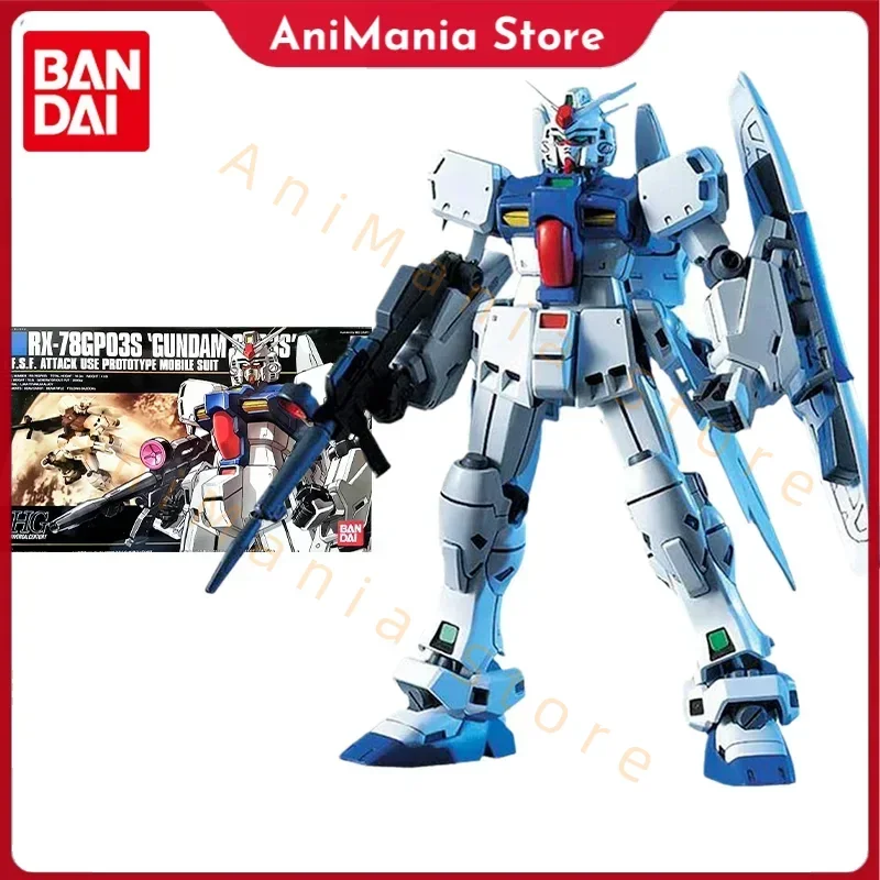 

Bandai Original Gundam Model Kit Anime Figure HGUC 1/144 RX-78 Gundam GP03S Action Figures Toys Collectible Gifts for Children
