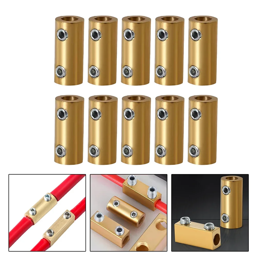 10pcs Copper Tube Waterproof Crimp Quick Docking 6 Gauge Wire Connectors High Quality Electrical Equipment Supplies